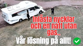 Inlåsta nycklar slut på gas och en frusen dörr – Så kan en helg i husbilen vara [upl. by Napier179]