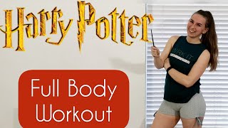 HARRY POTTER INSPIRED FULL BODY WORKOUT  NO Equipment just your wand [upl. by Gayn]