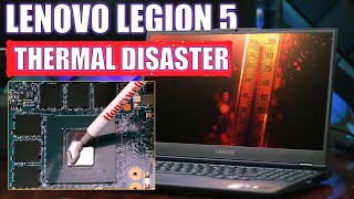 LENOVO LEGION 5 15ACH6H Thermal Paste Change Complete Guide  Honeywell PTM7950 [upl. by Aisiram]