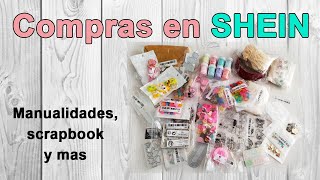 Haul compras Shein manualidades y scrapbook Unboxing Shein Review Shein Compras manualidades [upl. by Olva507]