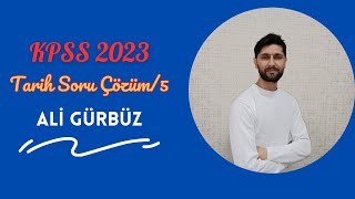 KPSS 2023  Tarih Soru Çözüm5  Osmanlı Yükselme Dönemi  ALİ GÜRBÜZ kpss kpss2023 [upl. by Kenti505]