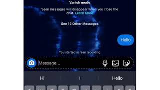 Instagram  vanish mode  Instagram vanish mode  disappearing messages  iOS [upl. by Okoy]