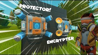 Scrap Mechanic Survival How To Get The Protector And Encrypter [upl. by Aihsel]