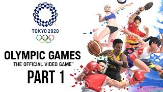 TOKYO 2020 Olympics Video Game Gameplay Part 1  100M SPRINT  HAMMER THROW  LONG JUMP [upl. by Jermaine]