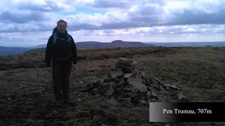 Mynyddoedd Duon  Black Mountains  Y Grib i Mynydd Llysiau 2532016 [upl. by Aimahc]