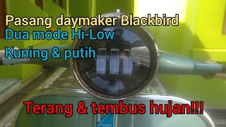 review daymaker Blackbird  pasang daymaker Vespa VBB [upl. by Peters]