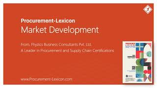 Market Development from Procurement Lexicon [upl. by Luebke]