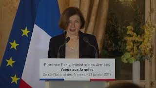 Vœux aux armées de Florence Parly le 21 janvier 2019 [upl. by Xanthe]