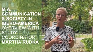 MA Communication and Society Overview with Martha Rudka [upl. by Nimesay916]