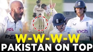 Sajid khan takes 7 wickets Haul get Early wicketsPakistan vs England Test Match LiveMatch 2 day 3 [upl. by Habeh31]