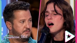 Singer Makes Judge CRY With Billie Eilish Cover on American Idol 2024 [upl. by Anilok]