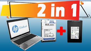 How to add HP EliteBook 8470p Dual HDD SSD  How to Install 2 Hard in 1 Laptop 2 HDD in 1 Laptop [upl. by Oilicec]