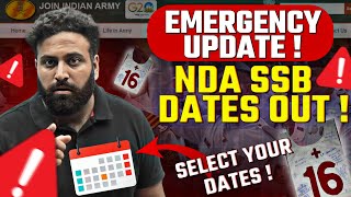 Emergency News⚠️ NDA SSB Dates Out Fill This Before Your Circle Selection Over Learn With Sumit [upl. by Ruskin]