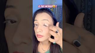 Eyeliner hack makeup makeuptutorial trending youtubeshorts shraddhanageshwar 👌🏻❤️ [upl. by Gatias]