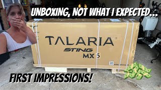 UNBOXING THE TALARIA MX5 FIRST IMPRESSIONS… [upl. by Lesko]