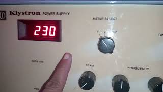 klystron power supply working procedure microwaveelectromagnetic lab [upl. by Paradies]