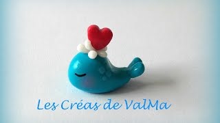 Tuto Fimo Baleine Coeur  Polymer Clay Tutorial [upl. by Jeff]