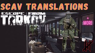 Scav VOICE LINE Guide and TRANSLATIONS  Escape From Tarkov [upl. by Arundel]