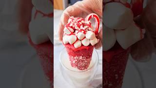 Hot peppermint cocoa bomb cup🎅🫕baking cocoabomb shorts [upl. by Rosamund]