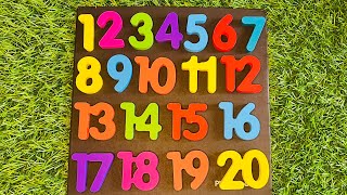 Numbers Activity  Learn Counting Numbers 120 Preschool Toddler [upl. by Ymor867]