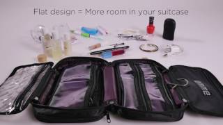 Tired of Bulky Cosmetics Bags Try The EMME Petite Cosmetics and Toiletries Travel Bag [upl. by Lenz]