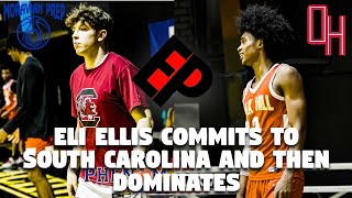 Eli Ellis Commits To South Carolina Gamecocks Then Goes Off Moravian Prep NC VS Oak Hill Red VA [upl. by Rausch225]