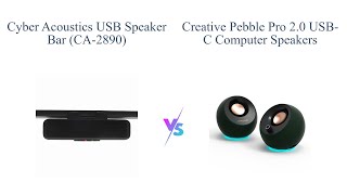 Cyber Acoustics USB Speaker Bar vs Creative Pebble Pro 🎵 Which is Better for Your Setup [upl. by Thanh]