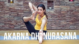 How to do Akarna Dhanurasana  The Shooting Bow Pose [upl. by Ardyce]