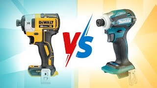 Test et comparatif Clé à choc à batterie Visseuse à choc boulonneuses sans fil Dewalt amp Makita [upl. by Ssitnerp]