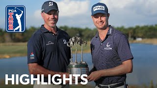 Harris English and Matt Kuchar’s winning highlights from QBE Shootout 2020 [upl. by Mcclain]