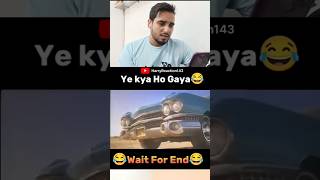 Train ne Car 🚘 ko khicha 😱reels viral funny short reaction [upl. by Cerallua192]