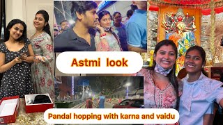 Mampi ka astmi look 👀kitna sundar sundar pandaal Kolkata m isbar bana haivlog viral dailyvlog [upl. by Rotceh]