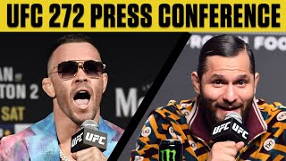 UFC 272 Press Conference  ESPN MMA [upl. by Nivonod]