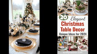 20 Elegant Christmas Dining Table Decor Ideas You Must See [upl. by Durkin]