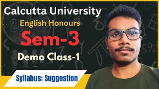 Calcutta University English Honours Sm3 Demo class 1  DSC3 DSC4 SEC3 AEC3 [upl. by Rourke]