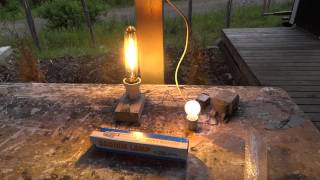 Startup of a cheap noname 400 W HPS lamp [upl. by Zaragoza612]