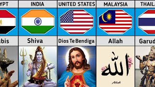 Gods from different countries National Gods of different countries real data [upl. by Ayota]