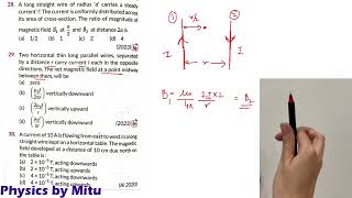 Previous Year Questions Magnetic Effects of Current class 12  Magnetic effects of Current pyq [upl. by Mercy]