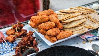 Nepali Street Food  DEEP FRIED Snacks in Kathmandu Nepal [upl. by Adnomal724]