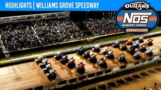 World of Outlaws NOS Energy Drink Sprint Cars  Williams Grove Speedway  Sep 30 2023  HIGHLIGHTS [upl. by Issiah638]