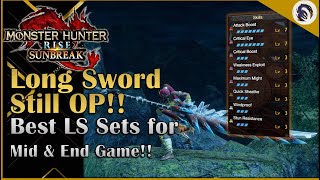 INSANE LONG SWORD SETS FOR MASTER RANK PROGRESSION MHR Sunbreak [upl. by Bekaj104]