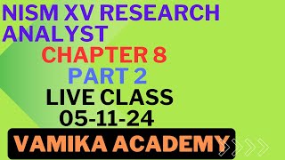 nism research analyst chapter 8 part 2 [upl. by Zaid]