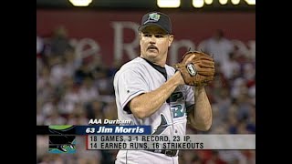 Jim Morris MLB Debut Highlights amp Pitching Mechanics [upl. by Nnairac309]