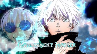 Satoru Gojo  Government Hooker  ✨editAMV✨ Alight Motion [upl. by Hewet]