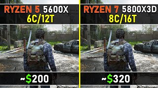 Ryzen 5 5600X vs Ryzen 7 5800X3D  10 Latest CPU Intensive Games Tested  Almost a generational leap [upl. by Ennyrb475]