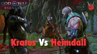 Kratos Vs Heimdall  God Of War Ragnarök  GameCraze Gameplay [upl. by Enilram]