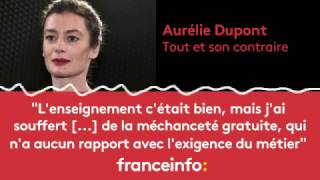 Aurélie Dupont  quotLenseignement était bien mais jai souffertquot [upl. by Zonda308]