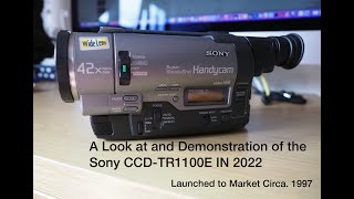 Sony CCD TR1100E Video Camera [upl. by Pansir]