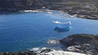 Iceberg flips over in Greenland [upl. by Amikat329]