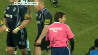 Xavier Rush Massive Hit Red Card On Courtney Lawes [upl. by Nillor]